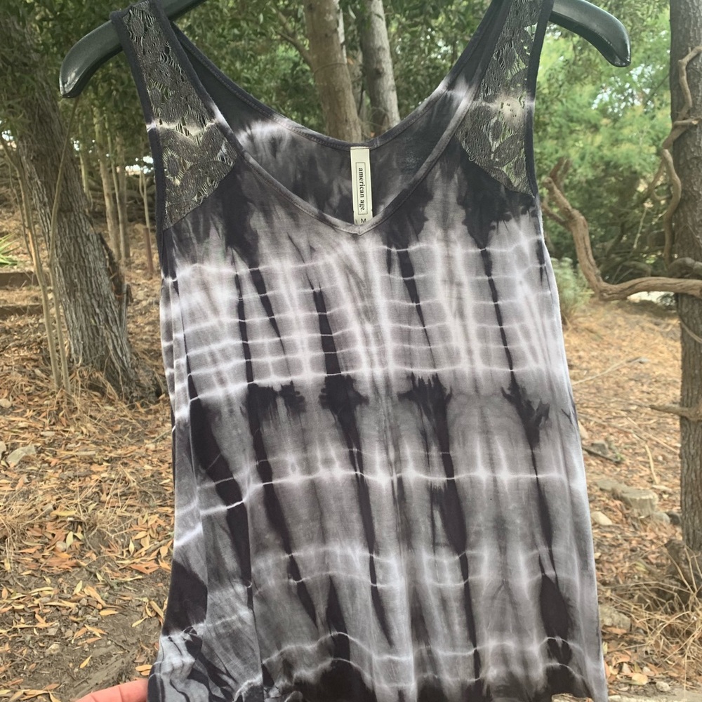 American age tie dye sleeveless top